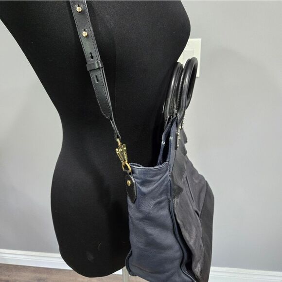 🐢 Rag & Bone Pilot Bag Large Black and Navy - Picture 8 of 17